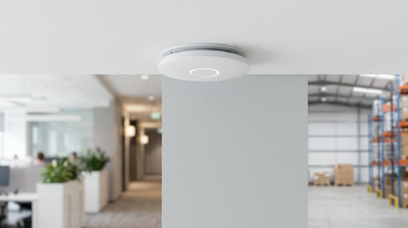 WiFi access point placement in offices hotels and warehouses showing optimal wireless coverage and network design
